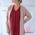 Italská pletenina, počesaná růžová