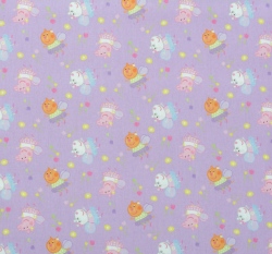 Bavlněné plátno potisk prasátko Peppa na růžové