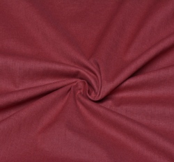Lněná látka strečová jednobarevná bordó