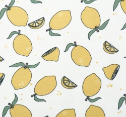 Úplet potisk citronky na smetanové, BIO