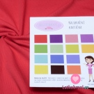 Žebrovaný úplet jednobarevný červený 