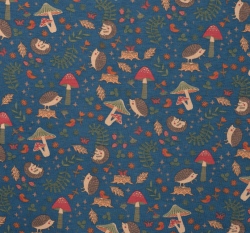 Úplet podzimní ježeček na petrolejové 