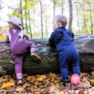 Úplet drobné tmavě růžové puntíčky na růžové vřesové 