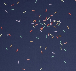 Úplet potisk barevná rýže na modré