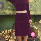 Elastický manšestr červený