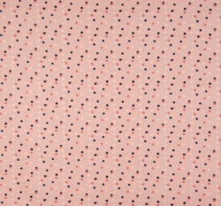 Bavlněný popelín potisk barevné nepravidelné puntíčky na zaprášené růžové