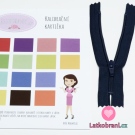 Zip spirálový nedělitelný námořnicky modrý 18 cm