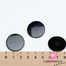 Knoflík kulatý hladký černý