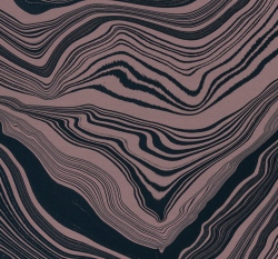 Teplákovina s příměsí modalu potisk abstraktní vrstvy na růžové