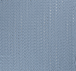 Bavlněná madeira jeansově modrá s dírkovanou výšivkou kytiček