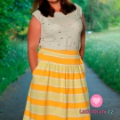 Úplet potisk širší pruhy žluté