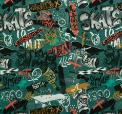 Úplet graffiti na starozelené 