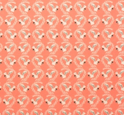 Úplet potisk veverky na růžové lososové 
