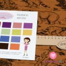 Teplákovina počesaná potisk Lesní zvířátka - okrová