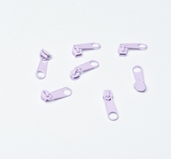 Jezdec k metrážovému zipu 3 mm Fialová levandule