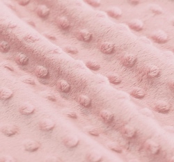 Minky fleece - bublinky starorůžová