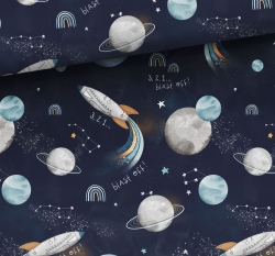 Teplákovina potisk kosmický raketoplán ve vesmíru