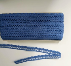 Krajka paličkovaná světle modrá