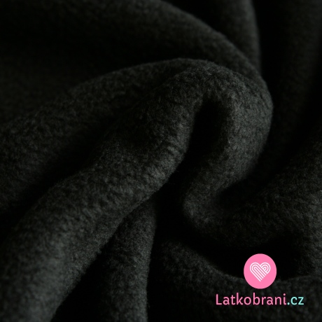 Polar fleece černý antipilling