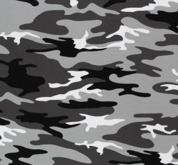 Úplet potisk maskáč šedý