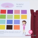 Zip spirálový dělitelný vínový 45cm