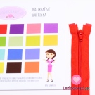 Zip spirálový dělitelný červený 65cm