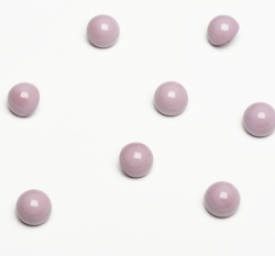 Knoflík oblý, lesklý fialový