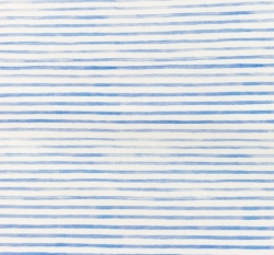 Úplet světle modré proužky na bílé 