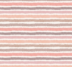 Úplet starorůžové proužky na bílé 