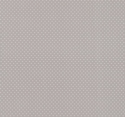 Úplet potisk malé bílé puntíky na šedé