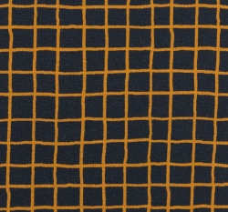 Teplákovina potisk kostička na černé