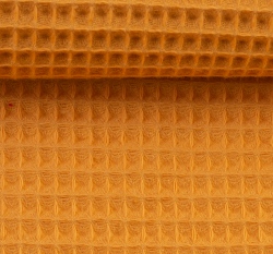 Bavlněná vaflovina jednobarevná hořčicová 