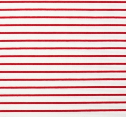 Úplet červené a bílé proužky 