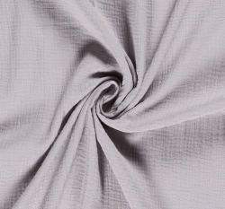 Dvojitá gázovina / mušelín světle šedý