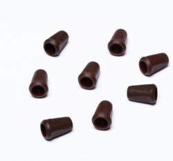 Koncovka plastová hranatá Hnědá