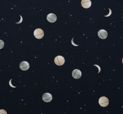 Úplet planetky na námořnické modré 