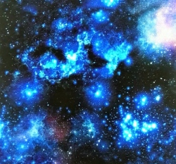 Teplákovina potisk vesmír 