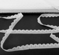 Krajka silonová bílá 15 mm