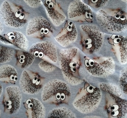 Úplet potisk ježkovy oči... na šedé melé 180g