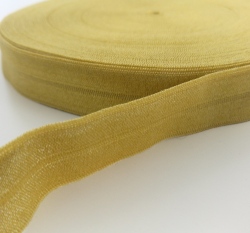 Šikmý proužek / lemovací pruženka zlatá 19mm