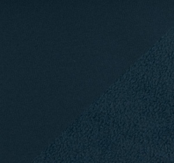 Softshell jeansově modrý s fleecem