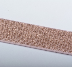 Pruženka ozdobná metalická růžovo zlatá 25 mm