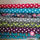 Úplet hvězdy bílé na růžové syté s nádechem do neonové