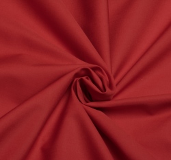 Bavlněný popelín jednobarevný červený