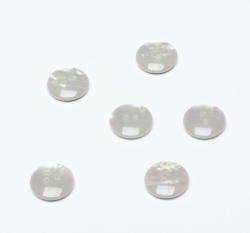 Knoflík oblý, lesklý, perleťový