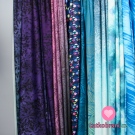 Funkční úplet "mléčné hedvábí" tyrkysovo- bílá batika