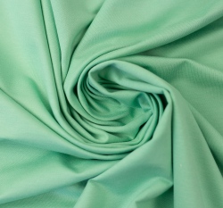 Jednobarevný viskózový úplet pastelově zelený 