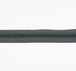 Metrážový zip spirálový 3 mm Šedá tmavá
