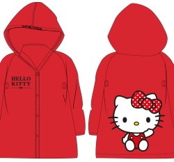 Pláštěnka dětská Hello Kitty, červená, vel. 122-128