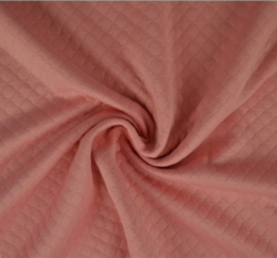 Prošívaná teplákovina, s diamantovým leskem růžová